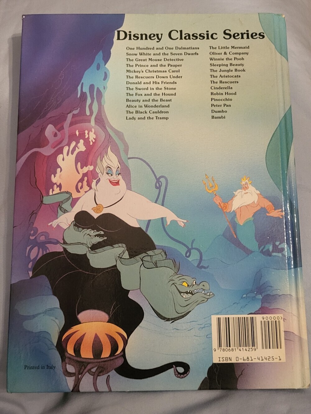 Vintage Walt Disney The Little Mermaid Hardcover Book - Ariel Cover - Picture 3 of 7